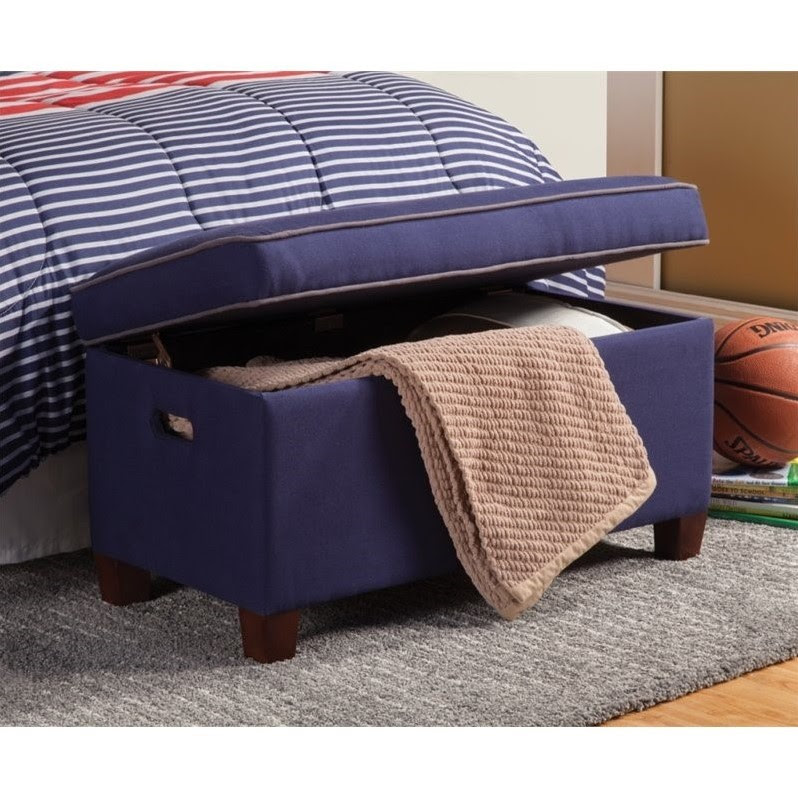 Coaster Lucas Storage Bedroom Bench in Royal Blue