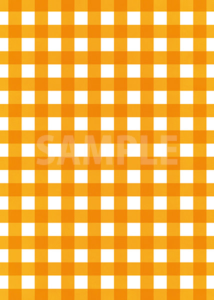 オレンジ色のギンガムチェック柄a4サイズ背景素材 無料 商用可能 サイズ 背景テンプレートダウンロードサイト