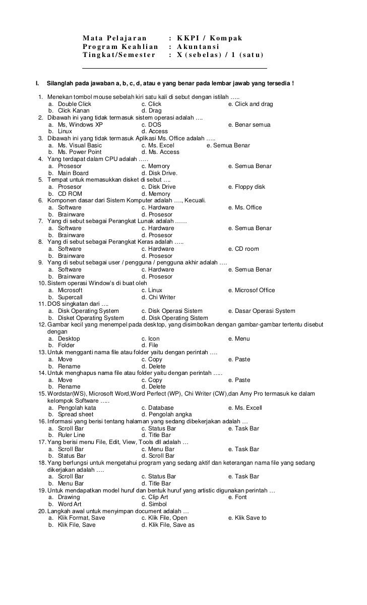 Contoh soal essay akuntansi - ujijudulskripsi.unsada.ac.id