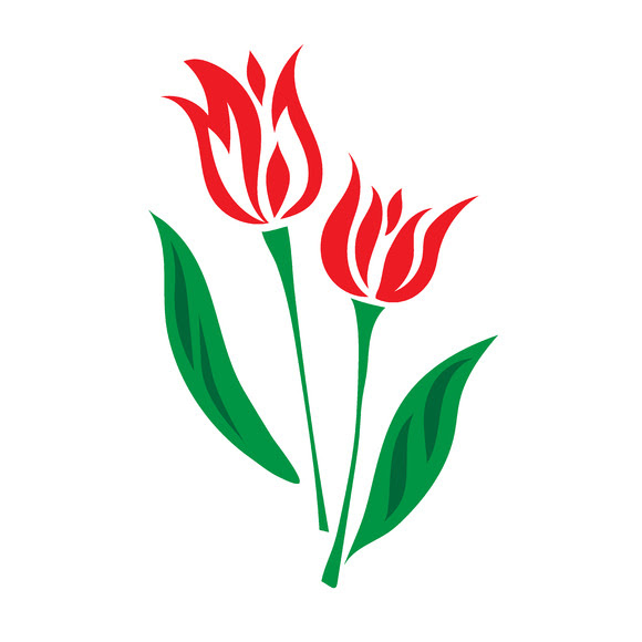  Bunga  Tulip Imej Drawing  Designtube Creative Design 