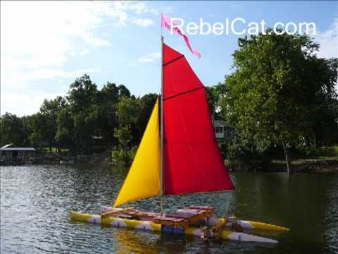 how to make a catamaran sailboat from pvc pipe - youtube