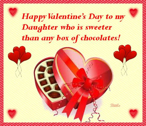 happy valentines day   daughter   sweeter
