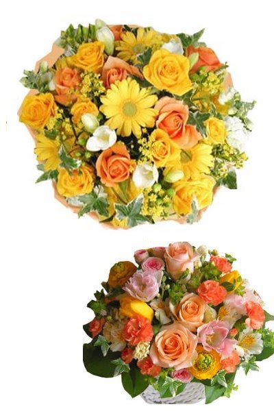 お花のギフト花列車 豪華なアレンジメント 5 000円