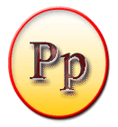 letter P like r in "rock"