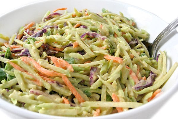 Super Low Calorie Honey Mustard Broccoli Slaw with Weight ...