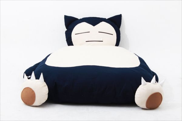 ふわっふわのおなかの上でくつろげる ハンドメイドの カビゴン 巨大ベッド そうさめも