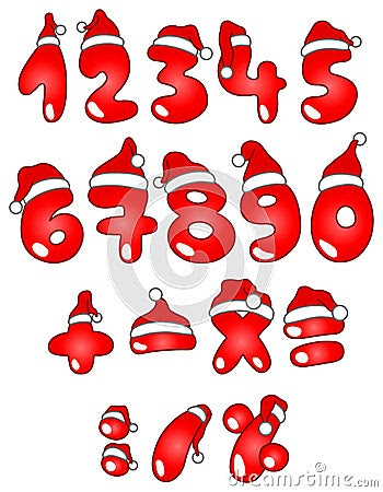 Royalty Free Stock Photography: Christmas numbers. Image: 16885747