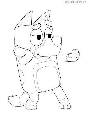 Free Printable Bluey Coloring Pages