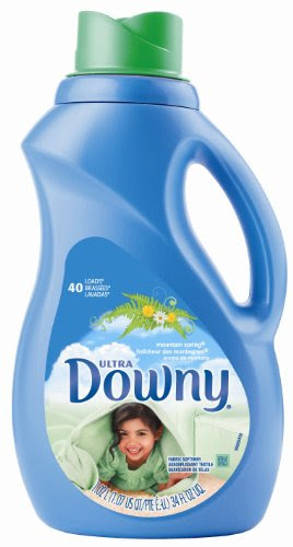 Downy Ultra Liquid Fabric Softener, Mountain Spring Scent, 40-Loads, 34-Ounces Bottle (Pack of 6)