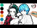 【ベストコレクション】 かっこいい 鬼滅の刃 塗り絵 255611