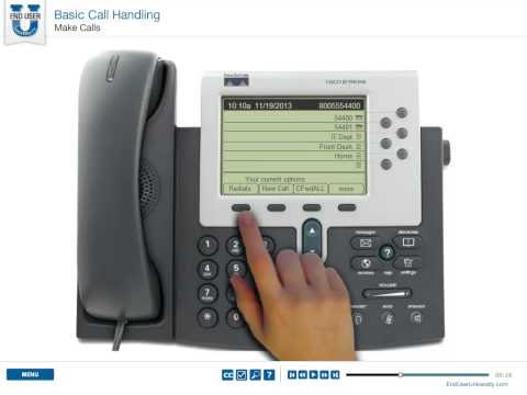 VIDEO : cisco 7960/40 series ip phones - make calls - training sample - for more information: website: http://www.enduseruniversity.com/tutorials-training sample - for more information: website: http://www.enduseruniversity.com/tutorials- ...