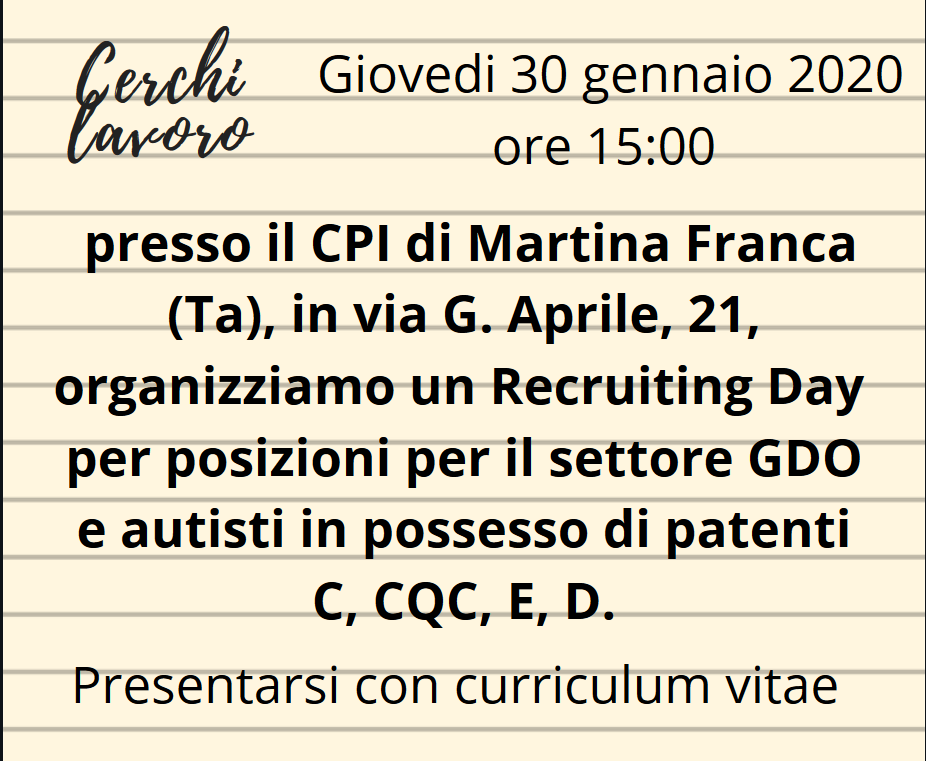 Annunci Lavoro