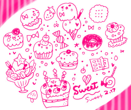 かわいい落書き 絶賛誕生中 Ancoi Diary