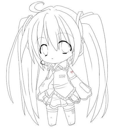 Miku Coloring Pages