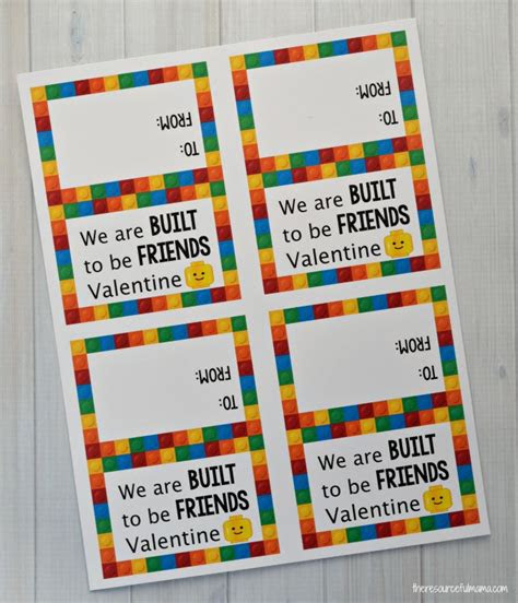  lego valentine cards the resourceful mama