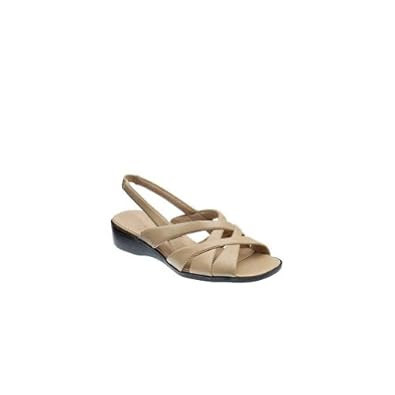 Amazon: LifeStride Womens Malibu Shoes Beige Sandals Slingbacks ...