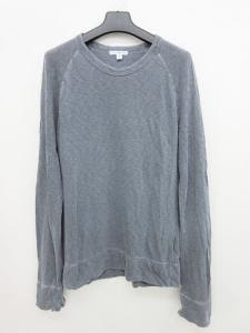 高価買取中 ジェームスパース James Perse Tシャツ カットソー 綿コットン ラウンドネック 霜降り グレー ラグラン長袖 0 Ty162 メンズ の高価買取 フクウロ