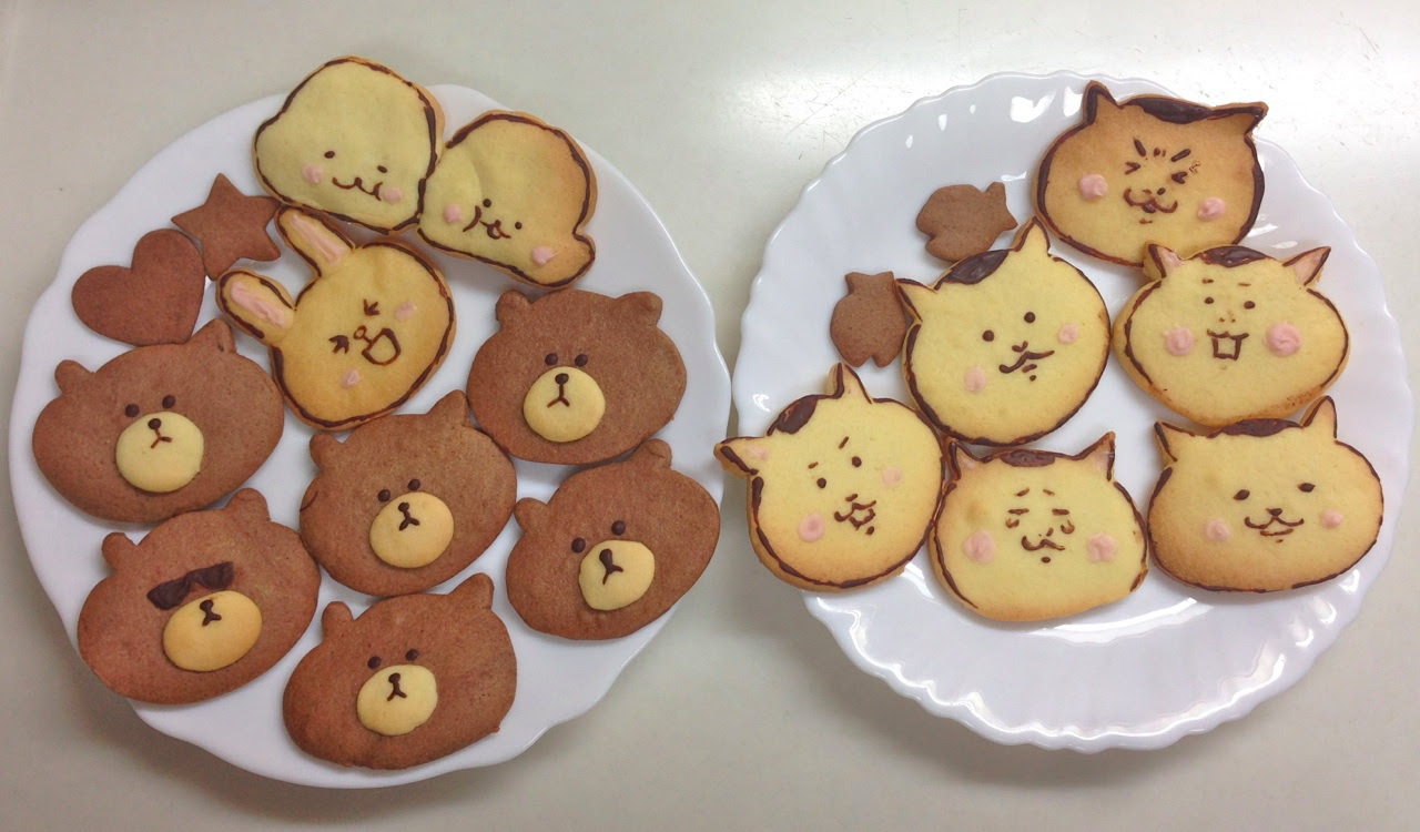 ペットボトルで型を自作してlineキャラのクッキーを作ってみた 料理 ひびの備忘録