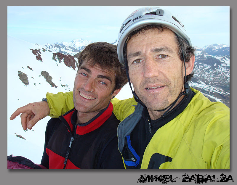yo y mikel en la cima