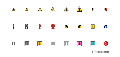 注意記号素材あれこれ フリーweb素材サイト Dots Design ドッツ デザイン