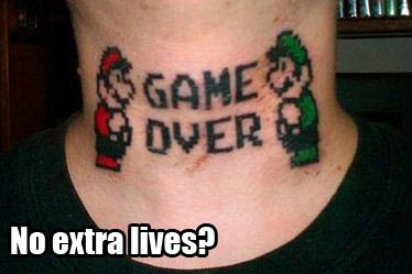 He just confirmed that indeed, he has no more lives. 