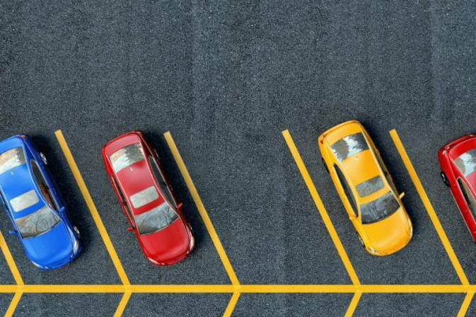 actual parking lot representing the 'idea parking lot'