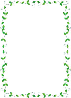 枠 イラスト飾り枠 葉デザイン 無料イラスト素材