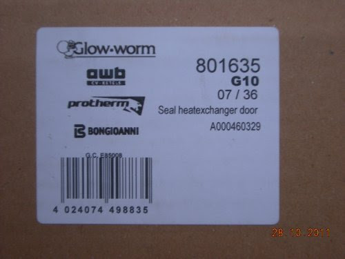 Glowworm CXI HXI SXI Heat Exchanger Door Seal 801635