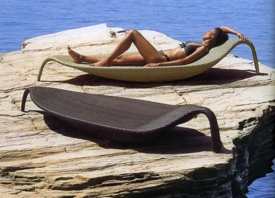 Outdoor Wicker Chaise Lounge Leaf By Dedon Outdoor Wicker Chaise Lounge Leaf By Dedon