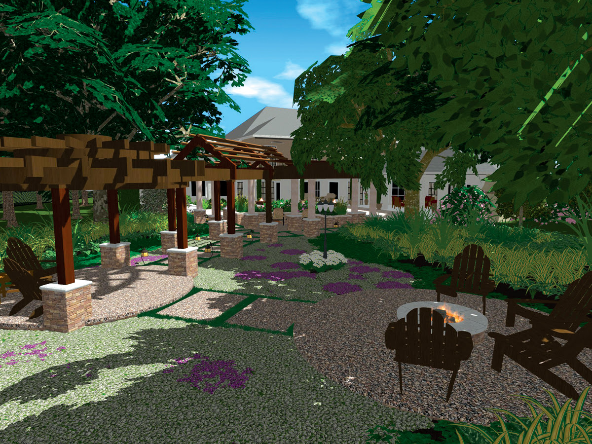 VizTerra 3D landscaping design software transform 2D landscaping plans ...