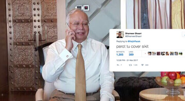 "@NajibRazak, Perut Tu Cover Sikit" - Najib Balas Tweet Lelaki Ini Bila Ditegur Suruh Cover Perut