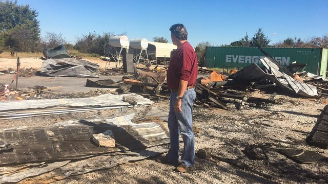 Mike Hazlip surveys the devastation