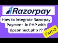 [PART-2]PHP Razorpay Payment Gateway Integration in Website  with dbconnect.php??