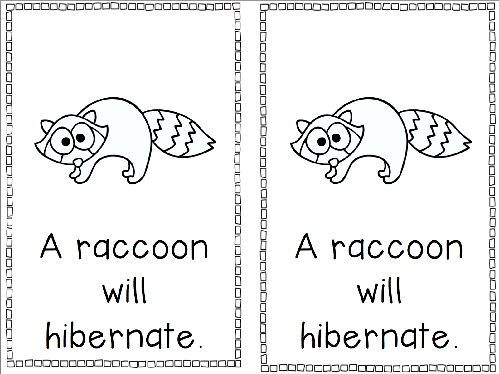 hibernate animal book for preschool - Clip Art Library