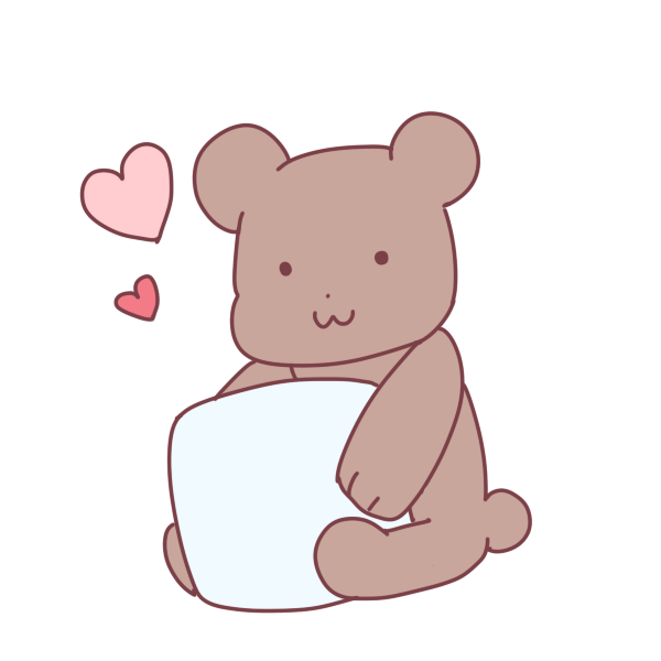 クマとマシュマロのイラスト かわいいフリー素材が無料のイラストレイン