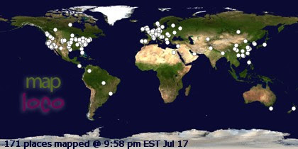 Locations of Site Visitors