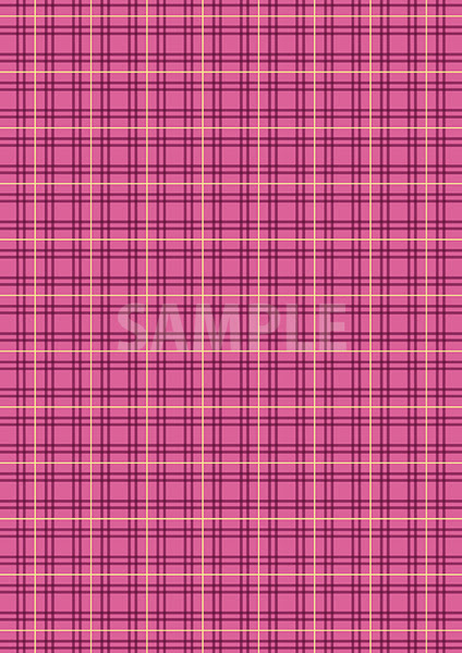 ピンク色のタータンチェック柄のパターン素材から作成したa4サイズ背景素材 フリー写真テクスチャー素材