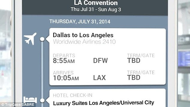 Apps for smartphones and smartwatches can warn users of any changes to flights and transfers
