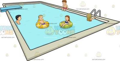 friends swimming clipart - Clipground