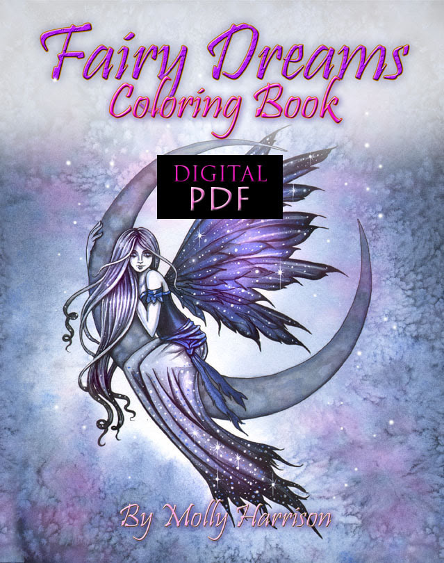 Download Fairy Dreams Digital Coloring Book For Adults
