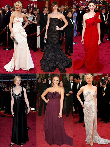 alba jessica oscar picture. 2008 Academy Awards Red Carpet