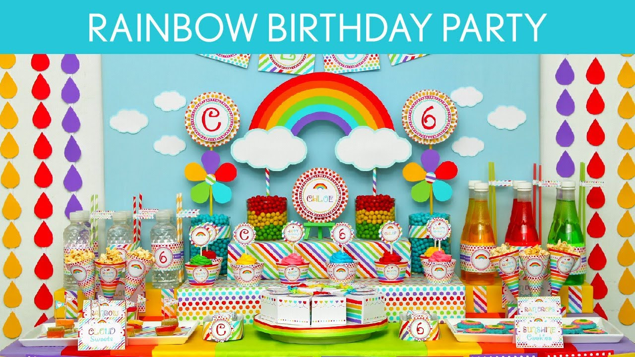 Rainbow Birthday Party Ideas Rainbow B41 YouTube Rainbow Birthday Party Ideas Rainbow B41 YouTube