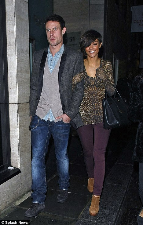 What illness: Frankie Sandford looked happy last night as she went shopping with Wayne Bridges at Harrods
