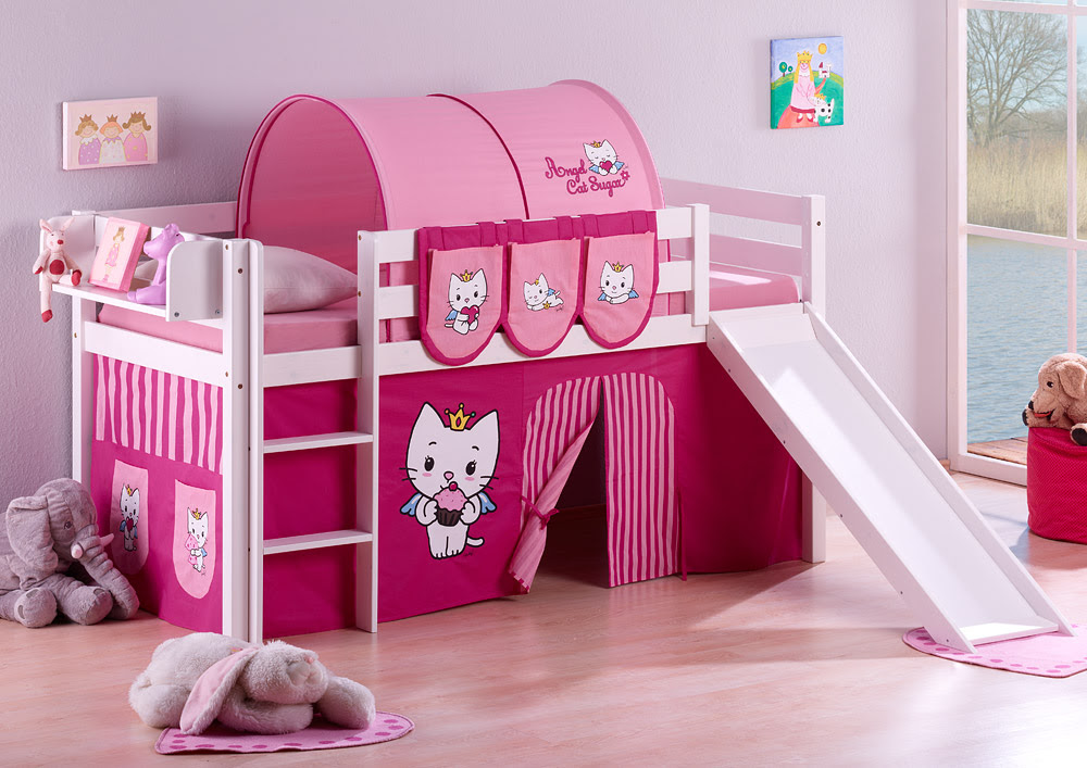Spielbett Hochbett Kinderbett Kinder Bett JELLE Mit
