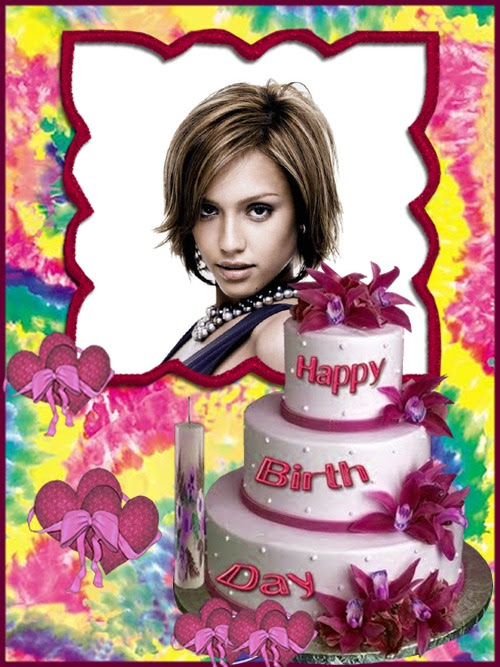 Photo Montage Happy Birthday Birthday Cake Pixiz