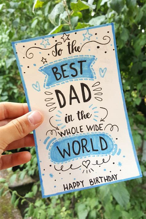  birthday card for dad birthday card for best dad in the whole wide