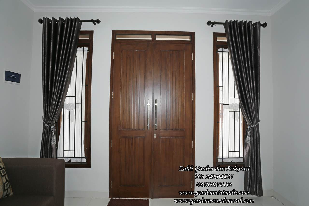  Harga  tirai gorden  Vitrage Rp 40 000 permeternya Model 