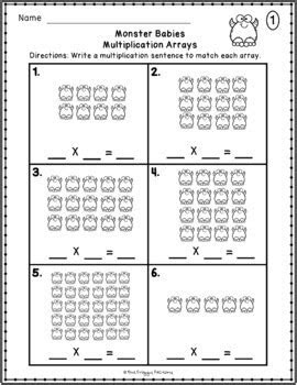  multiplication arrays worksheet freebie multiplication worksheets