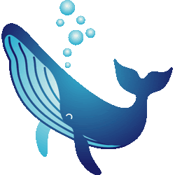 クジラのイラスト 条件付フリー素材集 スマホなど携帯電話対応