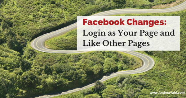 Like other Pages as your Facebook Page